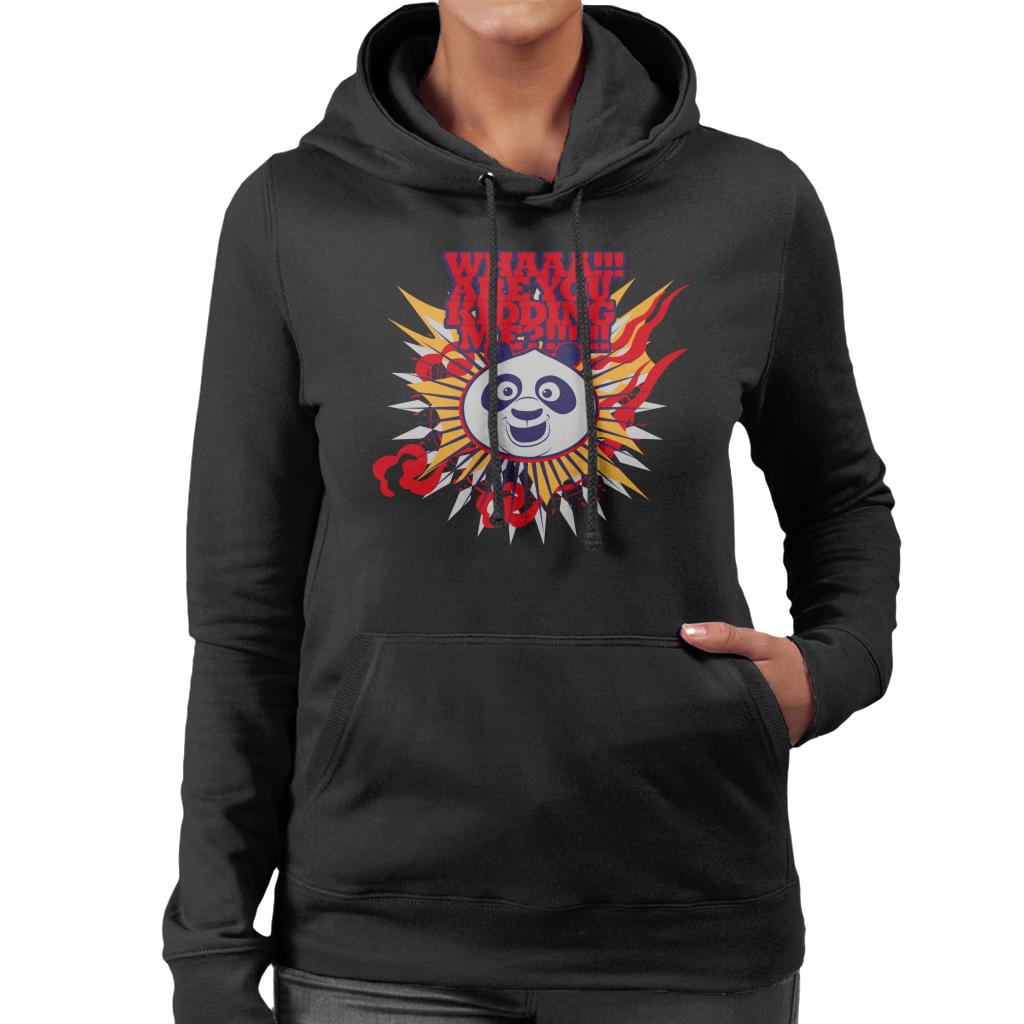 Kung Fu Panda Po Whaaa Are You Kidding Me Women's Hooded Sweatshirt-ALL + EVERY