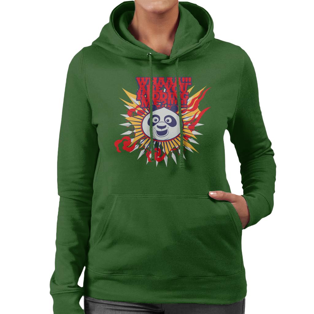 Kung Fu Panda Po Whaaa Are You Kidding Me Women's Hooded Sweatshirt-ALL + EVERY