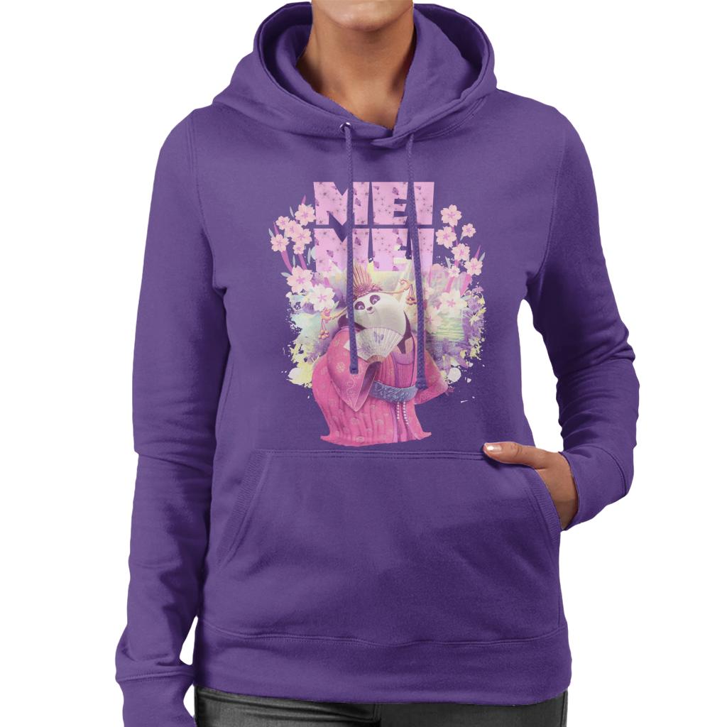 Kung Fu Panda Mei Mei Floral Women's Hooded Sweatshirt-ALL + EVERY