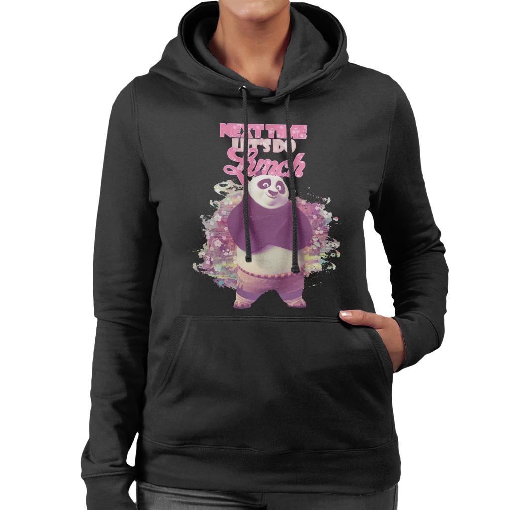 Kung Fu Panda Po Next Time Lets Do Lunch Women's Hooded Sweatshirt-ALL + EVERY