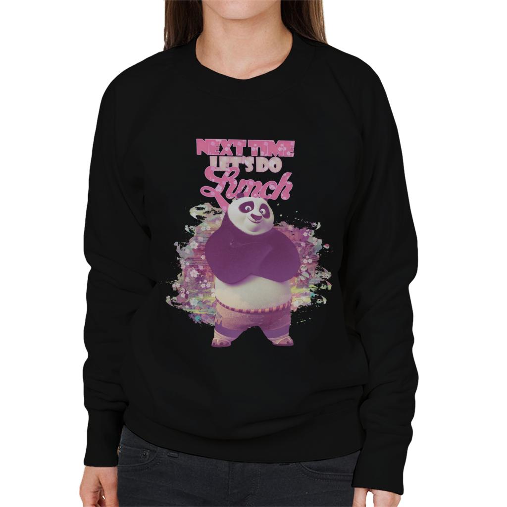 Kung Fu Panda Po Next Time Lets Do Lunch Women's Sweatshirt-ALL + EVERY