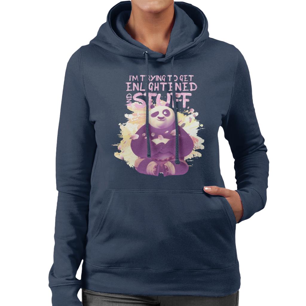 Kung Fu Panda Po Im Trying To Get Enlightened Women's Hooded Sweatshirt-ALL + EVERY