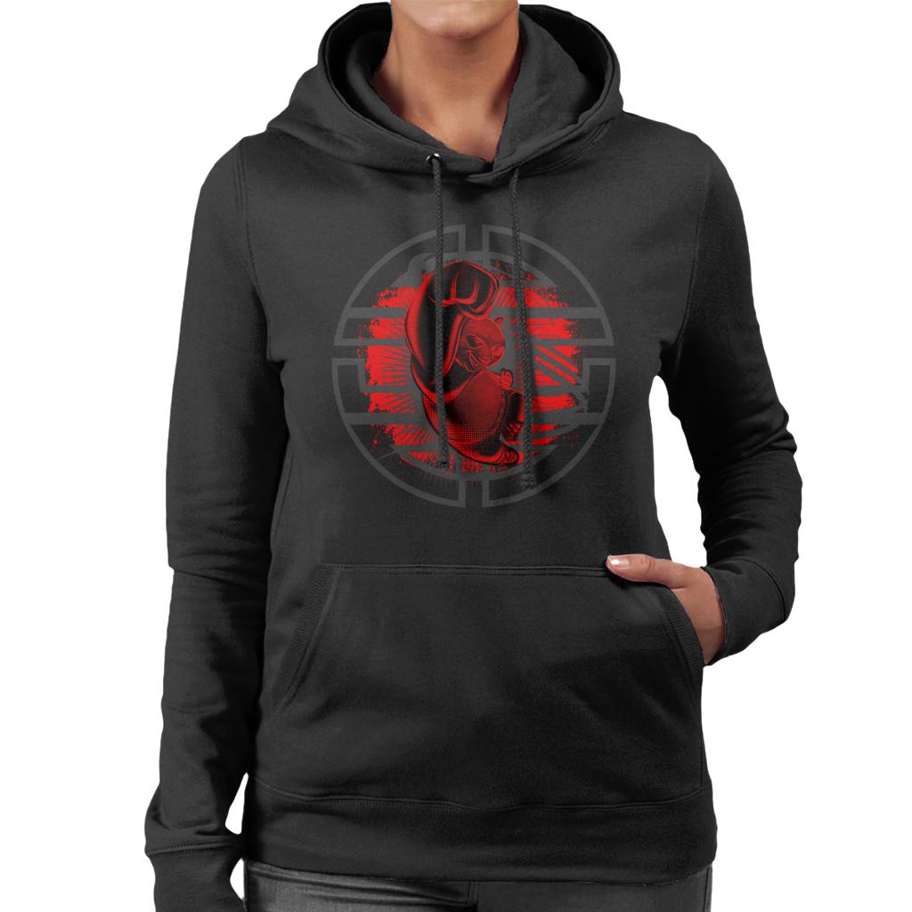 Kung Fu Panda Po Red Punch Women's Hooded Sweatshirt-ALL + EVERY