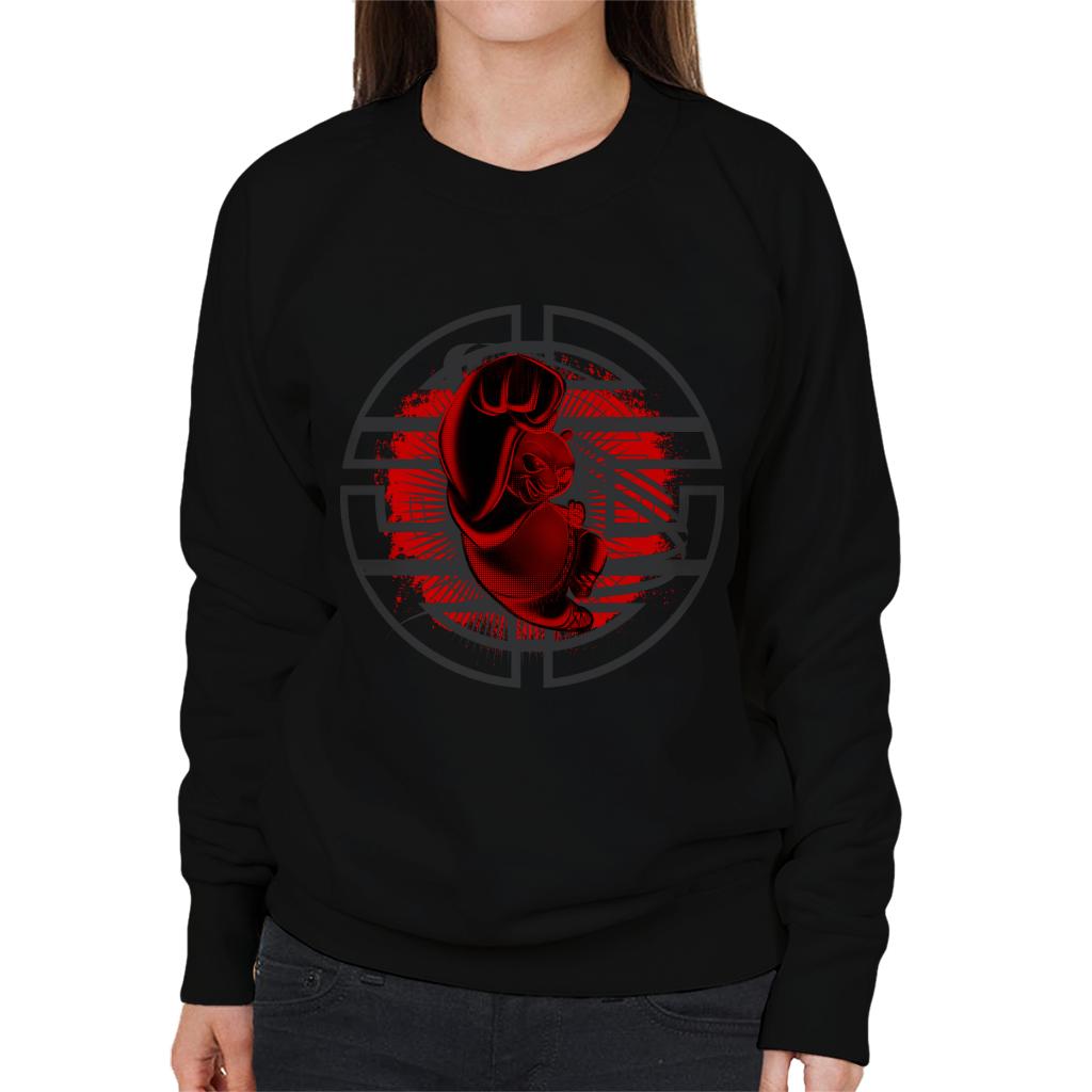 Kung Fu Panda Po Red Punch Women's Sweatshirt-ALL + EVERY