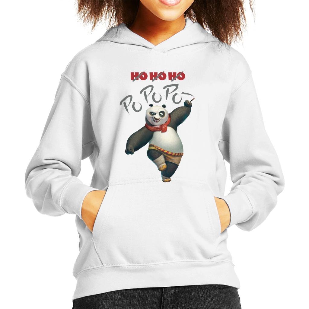 Kung Fu Panda Christmas Ho Ho Ho Po Po Po Kid's Hooded Sweatshirt-ALL + EVERY