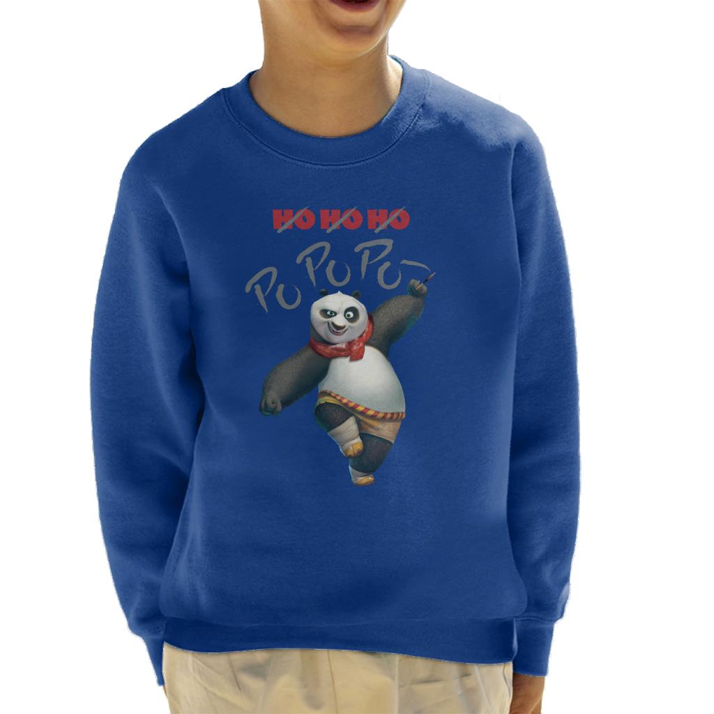 Kung Fu Panda Christmas Ho Ho Ho Po Po Po Kid's Sweatshirt-ALL + EVERY