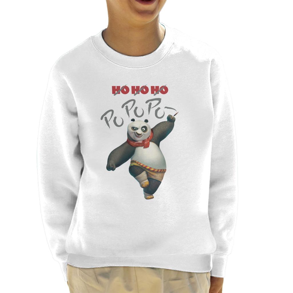 Kung Fu Panda Christmas Ho Ho Ho Po Po Po Kid's Sweatshirt-ALL + EVERY