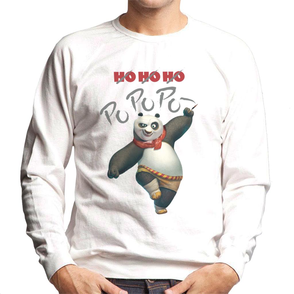 Kung Fu Panda Christmas Ho Ho Ho Po Po Po Men's Sweatshirt-ALL + EVERY