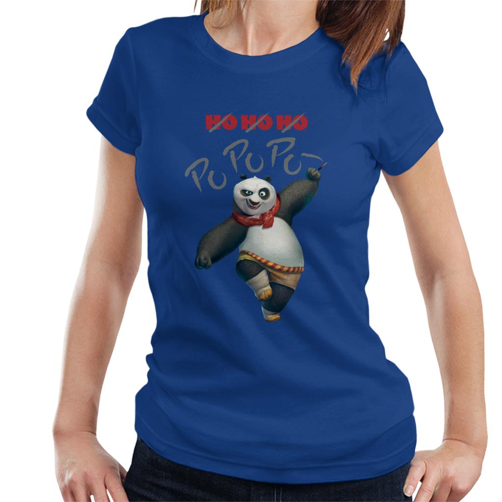 Kung Fu Panda Christmas Ho Ho Ho Po Po Po Women's T-Shirt-ALL + EVERY