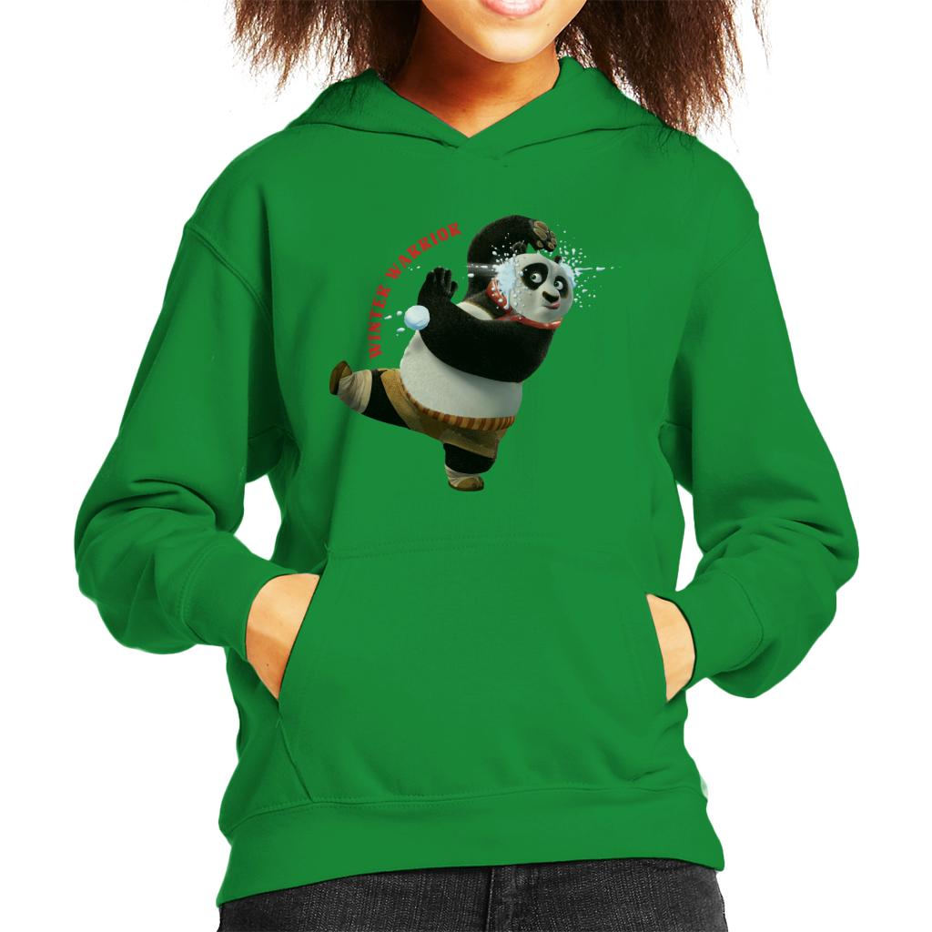 Kung Fu Panda Christmas Winter Warrior Kid's Hooded Sweatshirt-ALL + EVERY