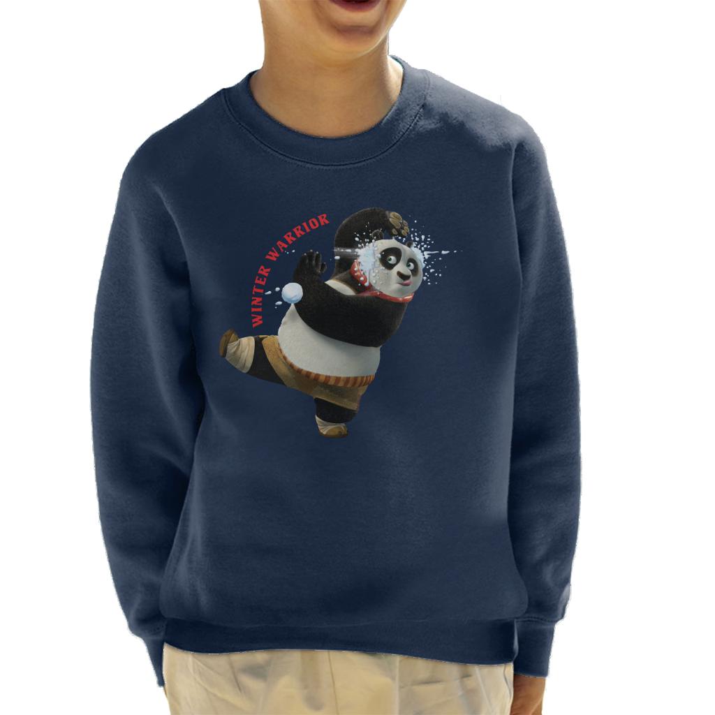 Kung Fu Panda Christmas Winter Warrior Kid's Sweatshirt-ALL + EVERY