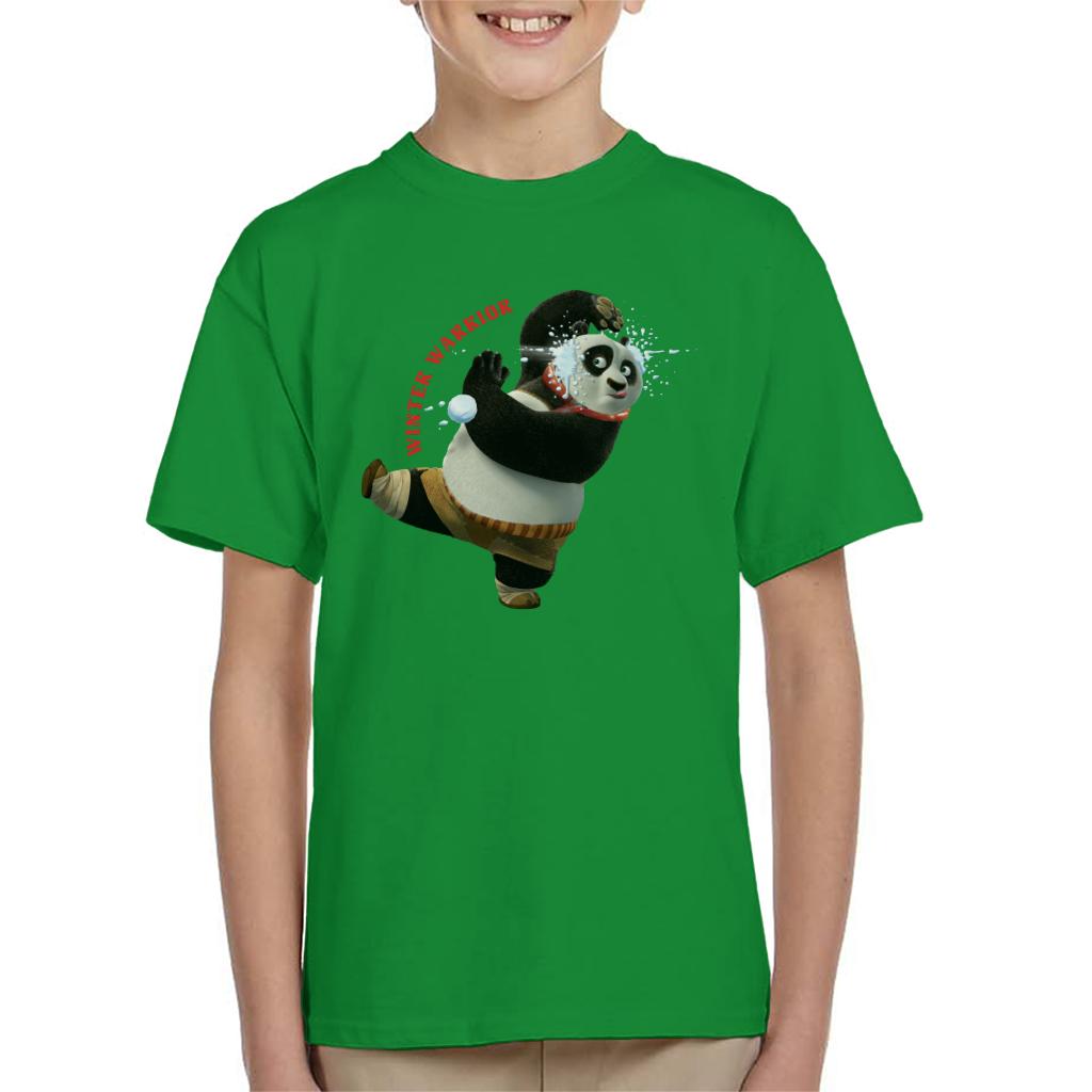 Kung Fu Panda Christmas Winter Warrior Kid's T-Shirt-ALL + EVERY