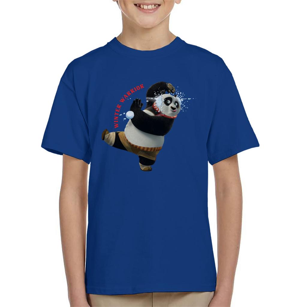 Kung Fu Panda Christmas Winter Warrior Kid's T-Shirt-ALL + EVERY