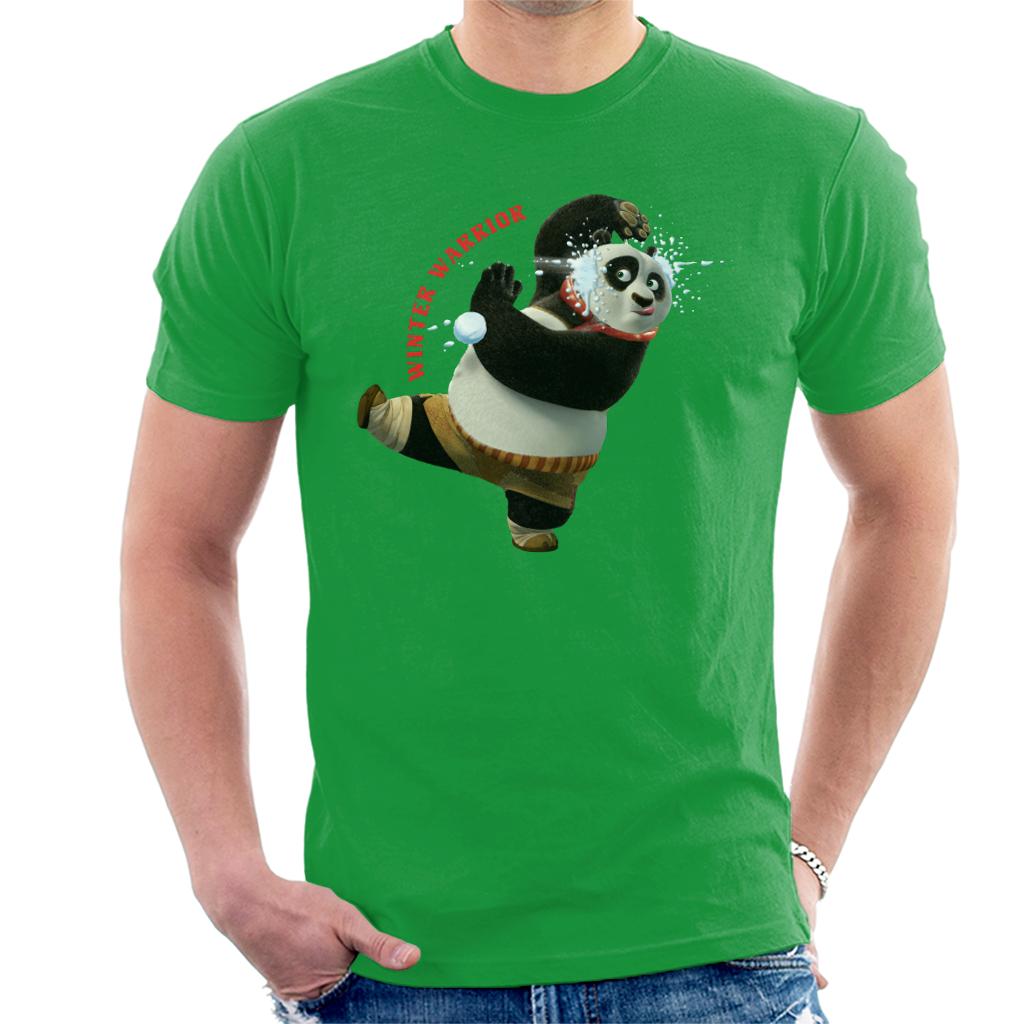 Kung Fu Panda Christmas Winter Warrior Men's T-Shirt-ALL + EVERY