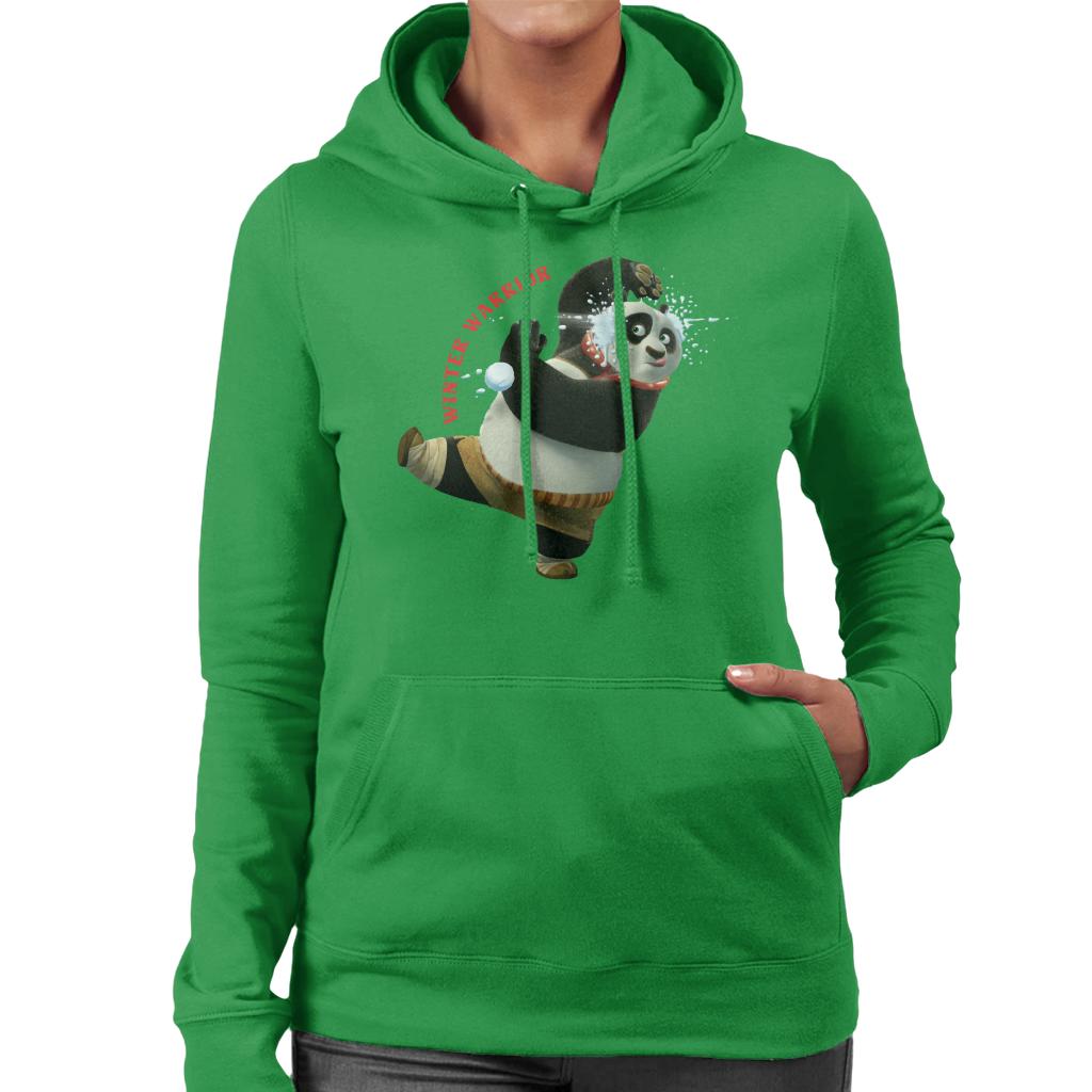 Kung Fu Panda Christmas Winter Warrior Women's Hooded Sweatshirt-ALL + EVERY