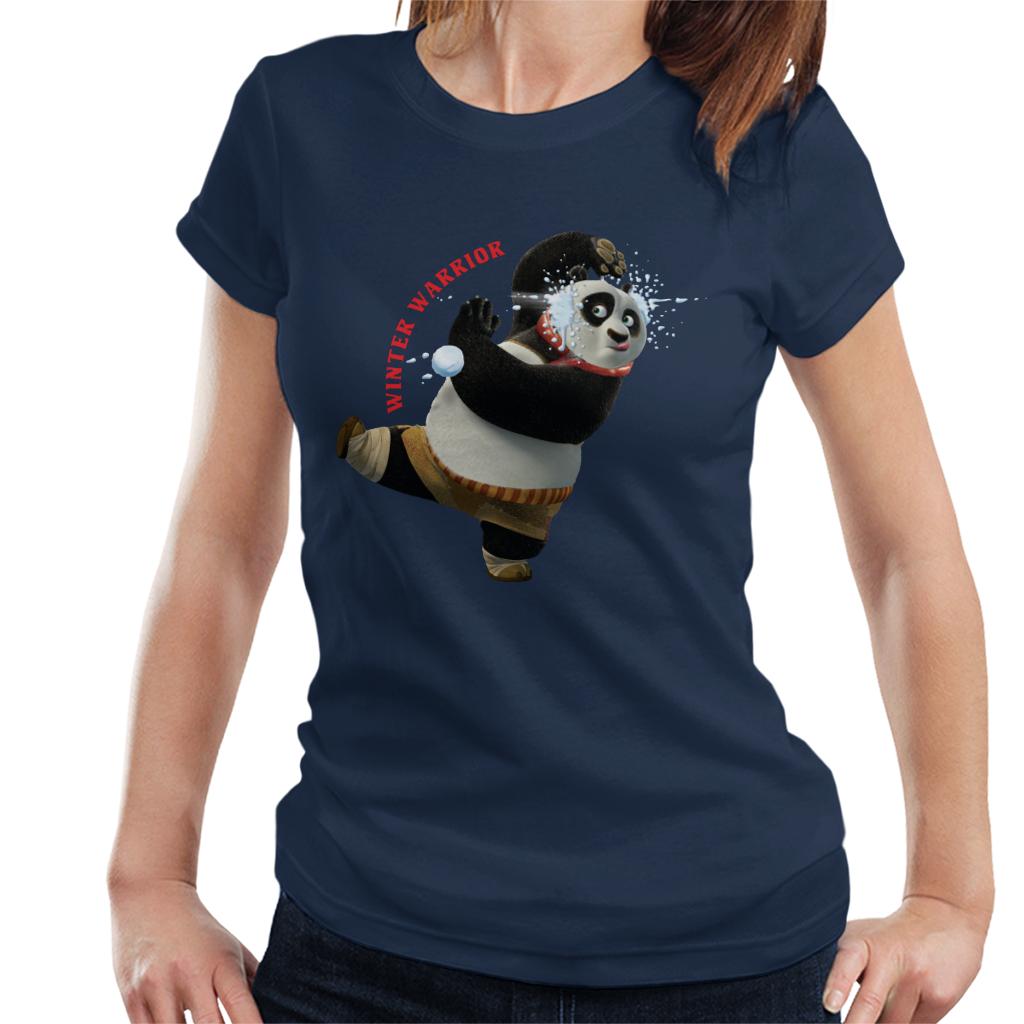 Kung Fu Panda Christmas Winter Warrior Women's T-Shirt-ALL + EVERY