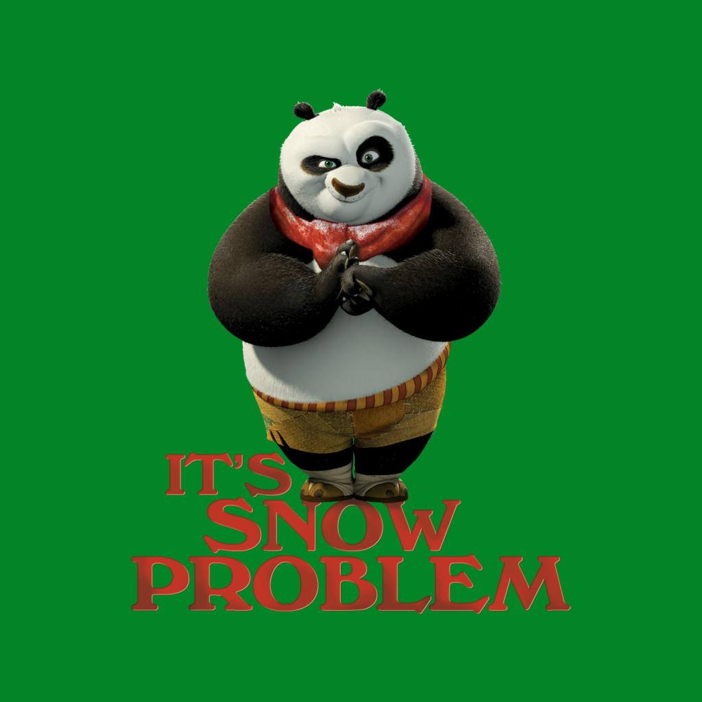 Kung Fu Panda Christmas It's Snow Problem Men's T-Shirt-ALL + EVERY