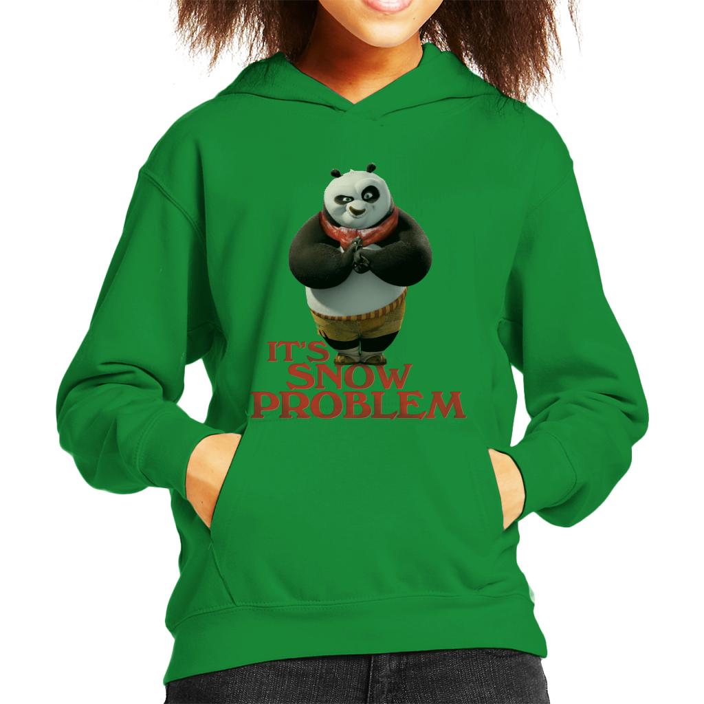 Kung Fu Panda Christmas It's Snow Problem Kid's Hooded Sweatshirt-ALL + EVERY