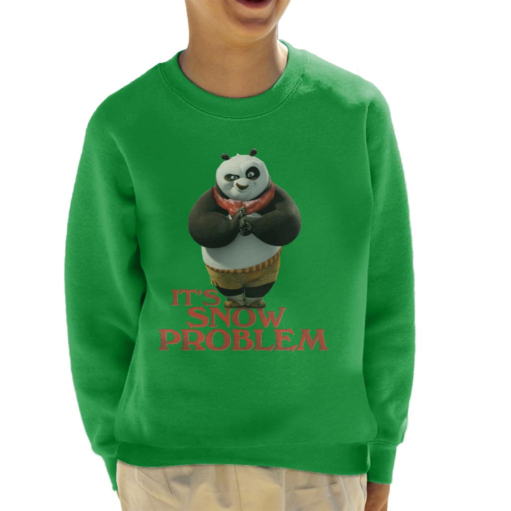 Kung Fu Panda Christmas It's Snow Problem Kid's Sweatshirt-ALL + EVERY