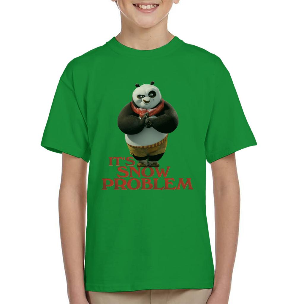 Kung Fu Panda Christmas It's Snow Problem Kid's T-Shirt-ALL + EVERY