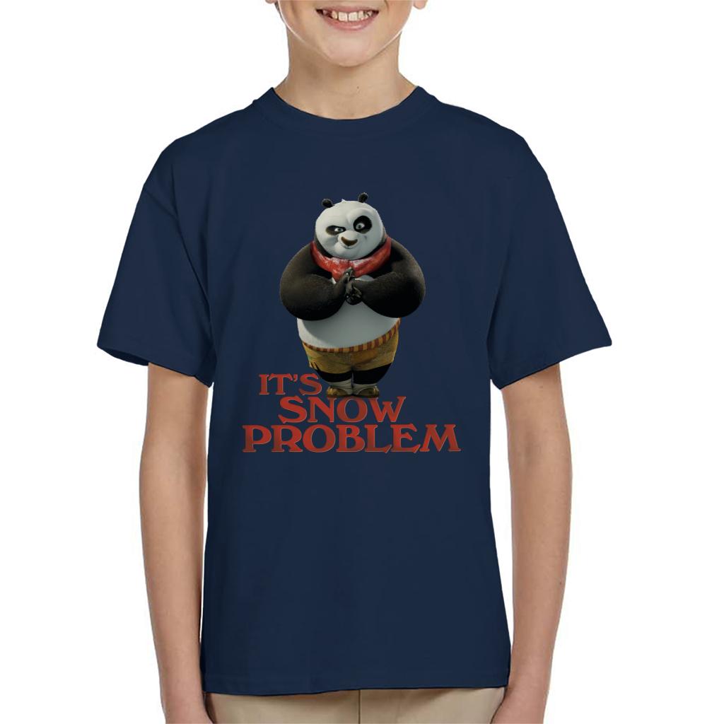 Kung Fu Panda Christmas It's Snow Problem Kid's T-Shirt-ALL + EVERY