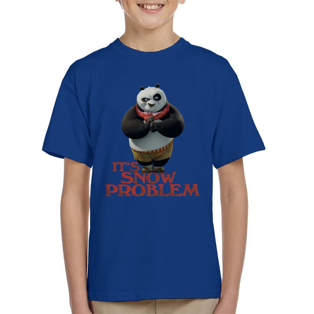 Kung Fu Panda Christmas It's Snow Problem Kid's T-Shirt-ALL + EVERY