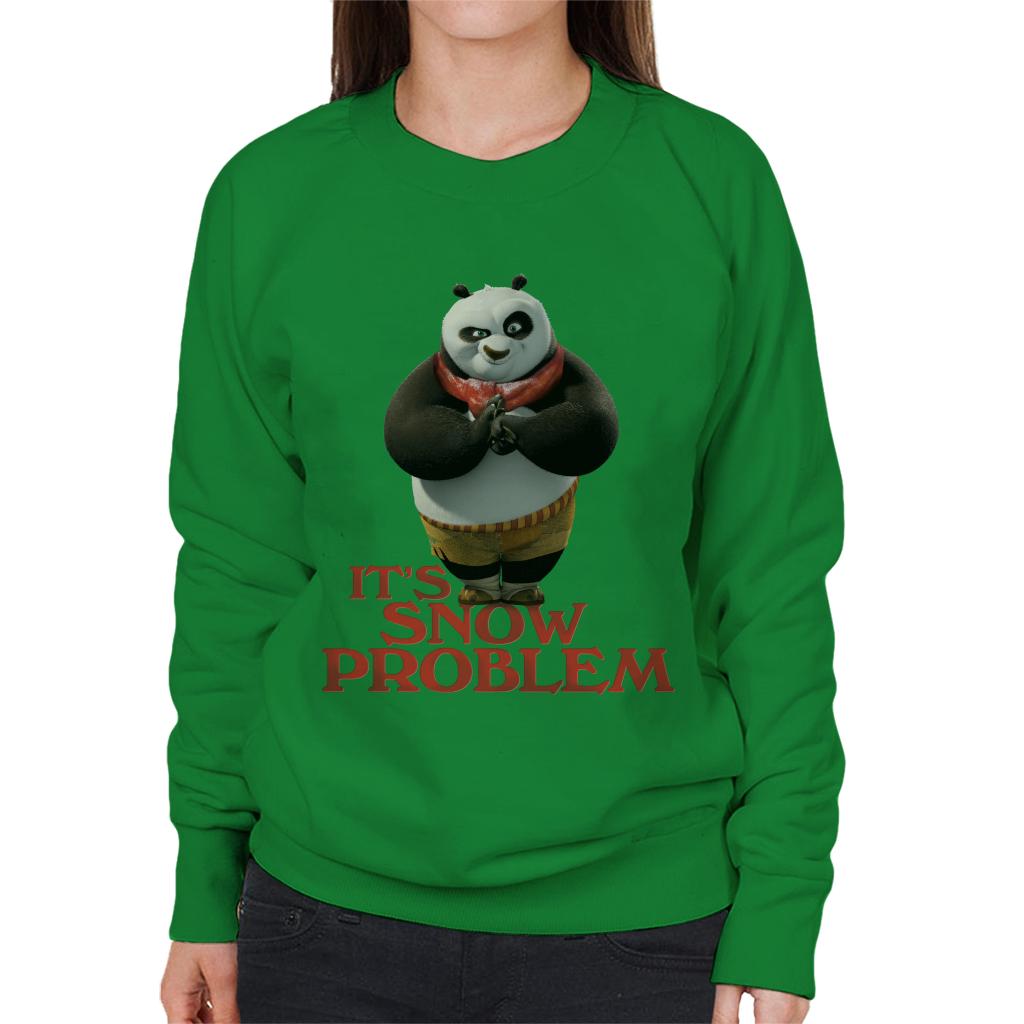 Kung Fu Panda Christmas It's Snow Problem Women's Sweatshirt-ALL + EVERY