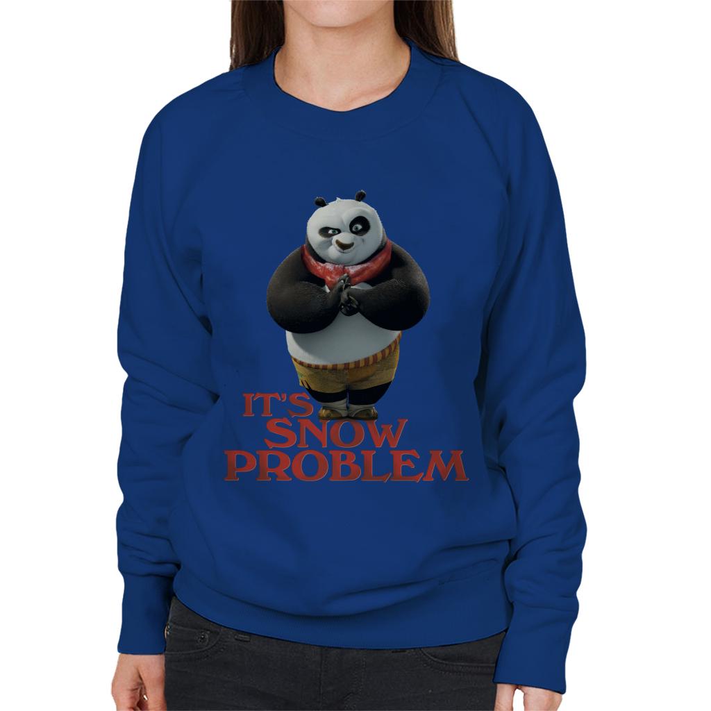 Kung Fu Panda Christmas It's Snow Problem Women's Sweatshirt-ALL + EVERY