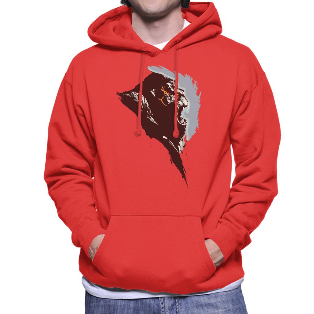 King Kong Rage Side View Brush Stroke Men's Hooded Sweatshirt-ALL + EVERY