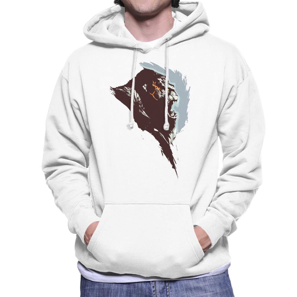 King Kong Rage Side View Brush Stroke Men's Hooded Sweatshirt-ALL + EVERY