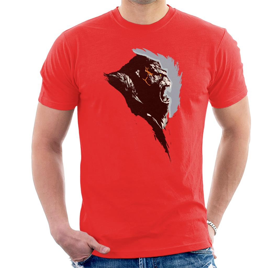 King Kong Rage Side View Brush Stroke Men's T-Shirt-ALL + EVERY