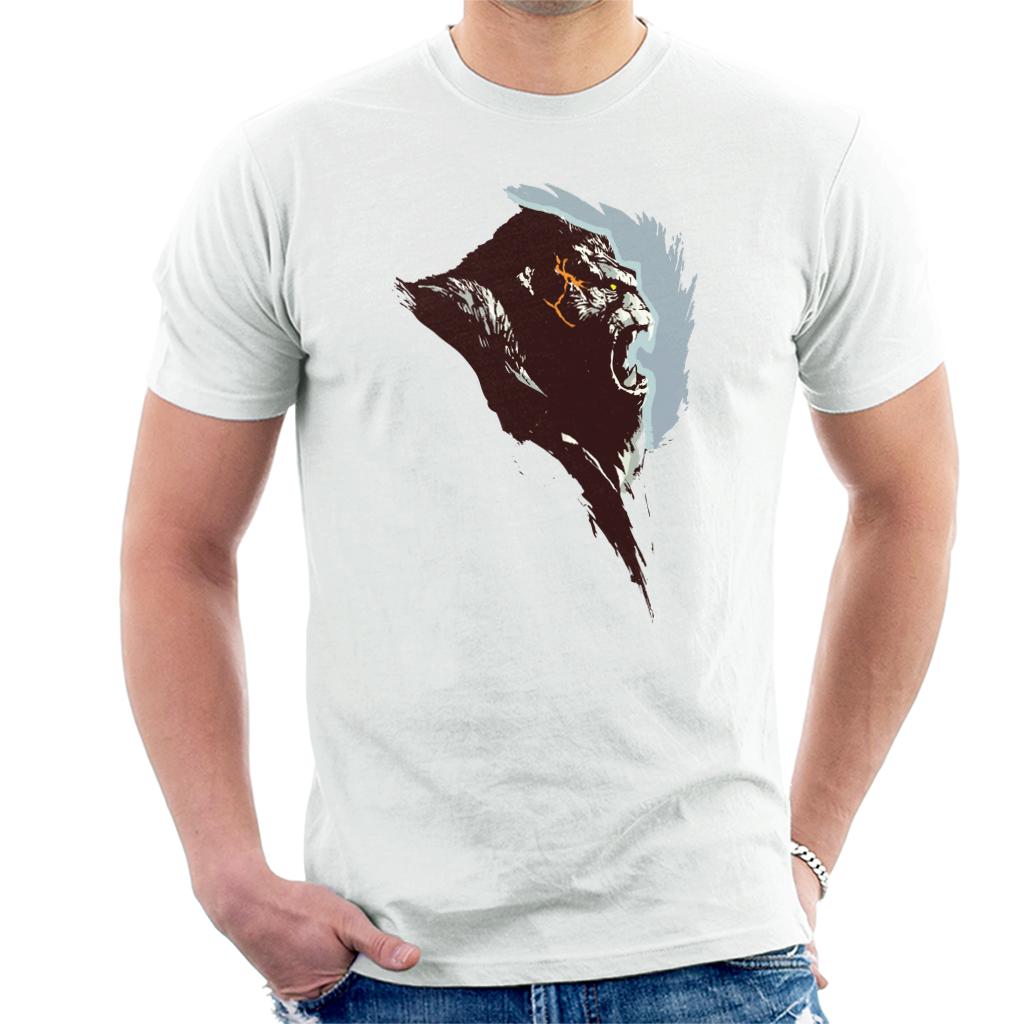 King Kong Rage Side View Brush Stroke Men's T-Shirt-ALL + EVERY