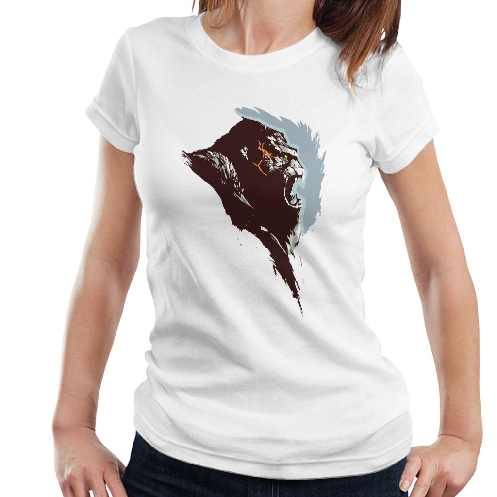 King Kong Rage Side View Brush Stroke Women's T-Shirt-ALL + EVERY