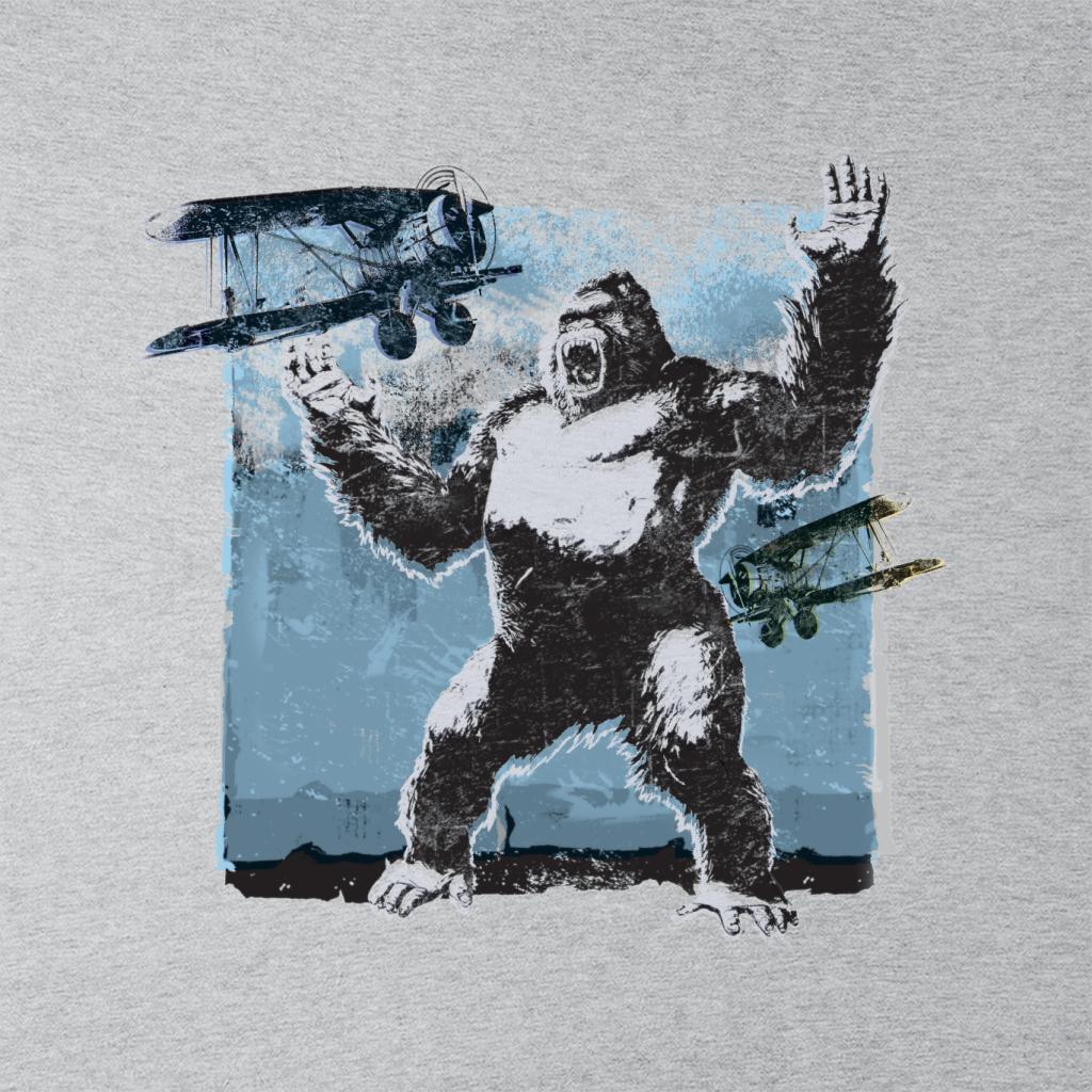 King Kong Being Attacked By Biplanes Women's Sweatshirt-ALL + EVERY