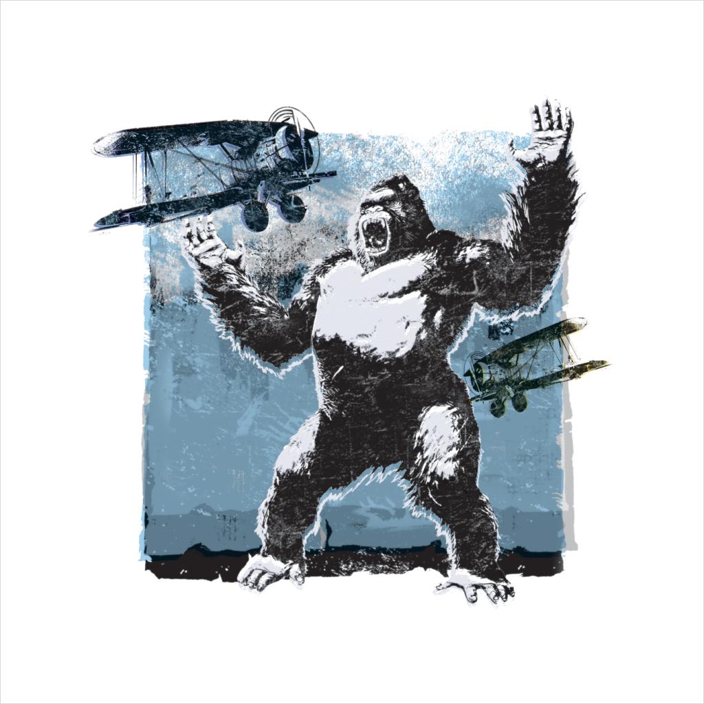 King Kong Being Attacked By Biplanes Men's T-Shirt-ALL + EVERY