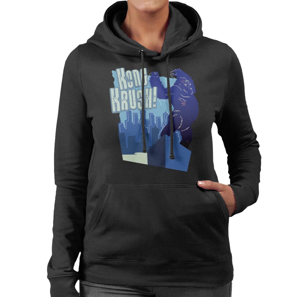 King Kong Krush Women's Hooded Sweatshirt-ALL + EVERY