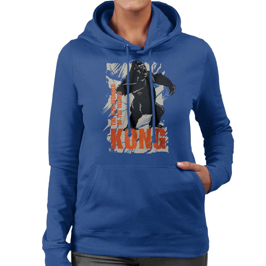 King Kong Roaring The 8th Wonder Of The World Women's Hooded Sweatshirt-ALL + EVERY