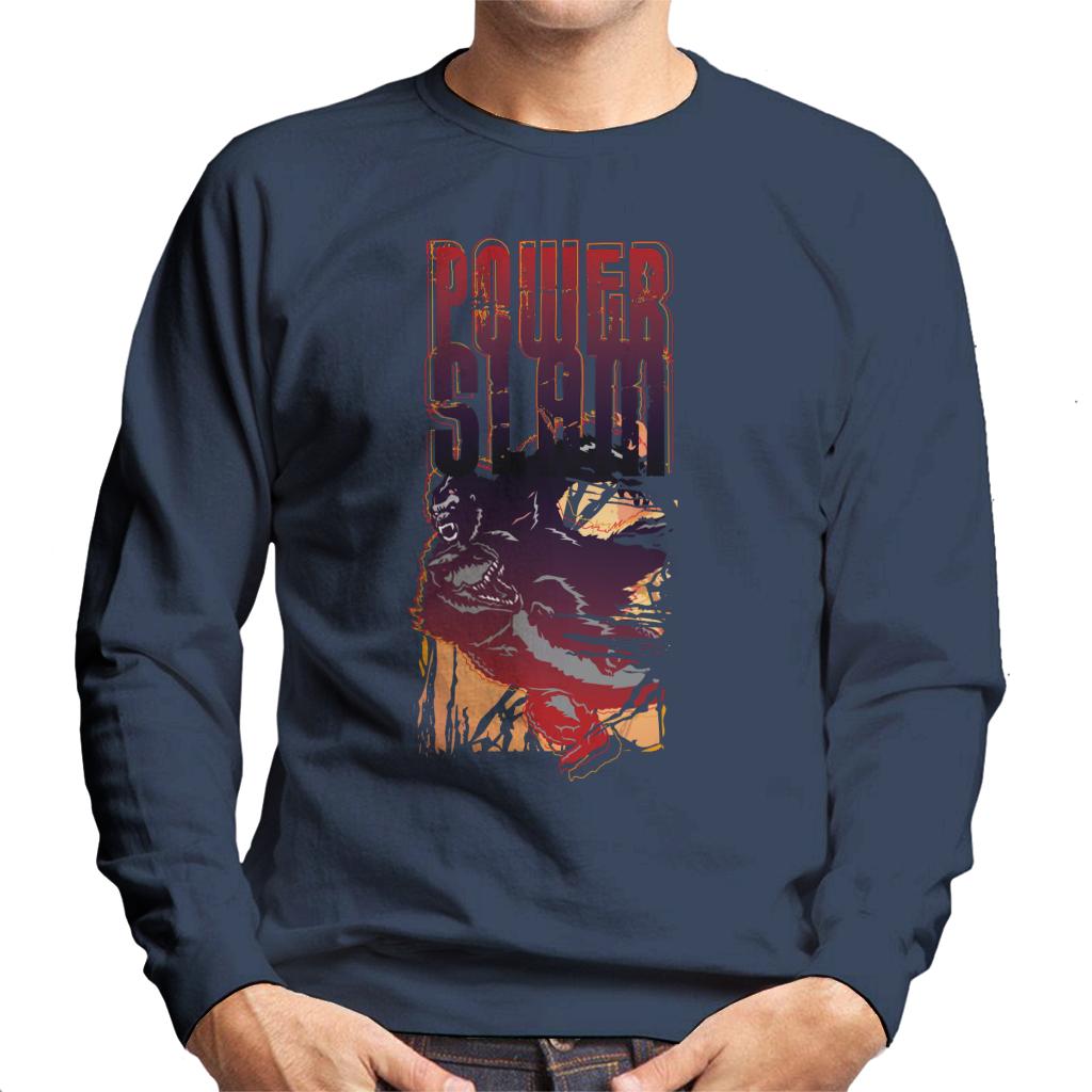 King Kong Vs T Rex Power Slam Men's Sweatshirt-ALL + EVERY