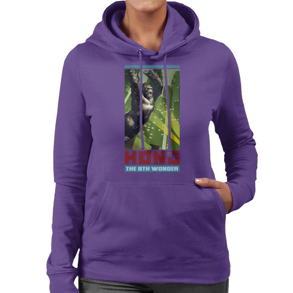 King Kong The 8th Wonder City Rage Women's Hooded Sweatshirt-ALL + EVERY