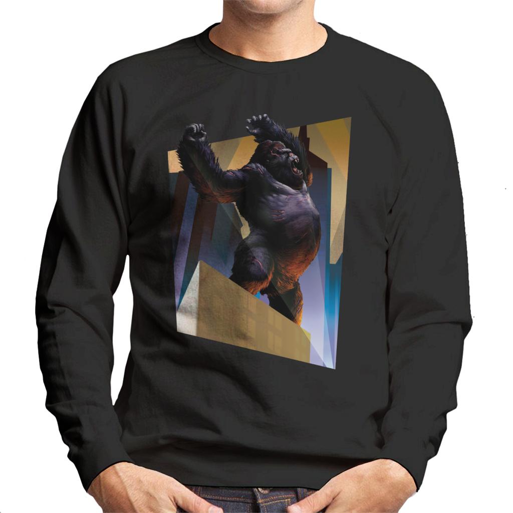 King Kong City Lights Roaring Rage Men's Sweatshirt-ALL + EVERY