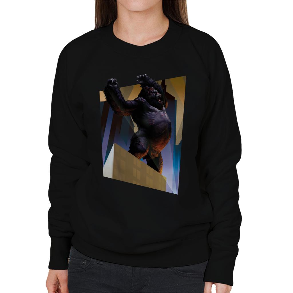 King Kong City Lights Roaring Rage Women's Sweatshirt-ALL + EVERY