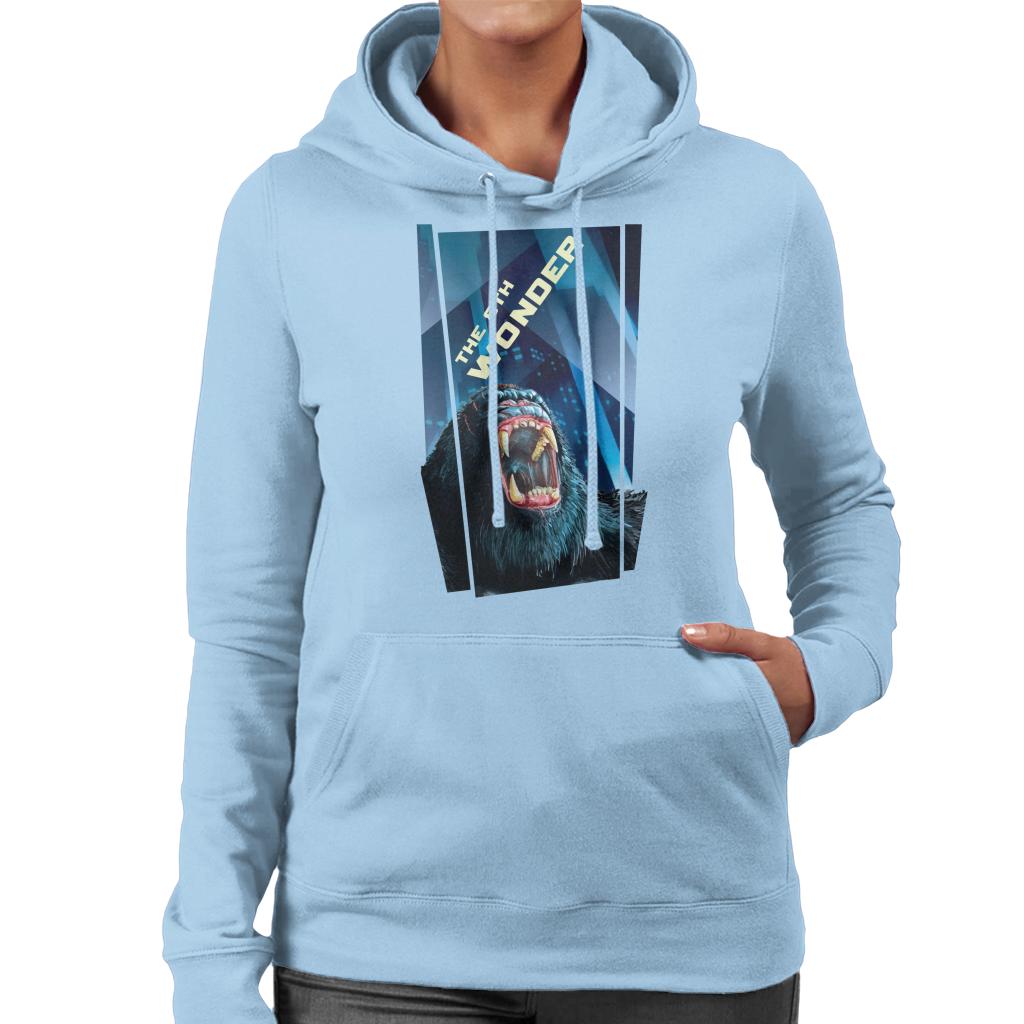 King Kong The 8th Wonder Roaring Rage In The City Women's Hooded Sweatshirt-ALL + EVERY