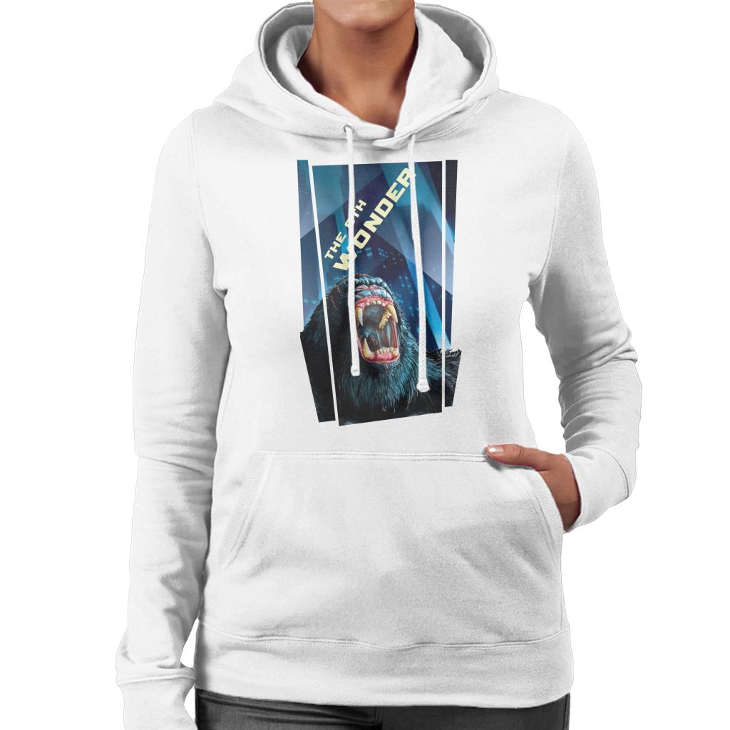 King Kong The 8th Wonder Roaring Rage In The City Women's Hooded Sweatshirt-ALL + EVERY