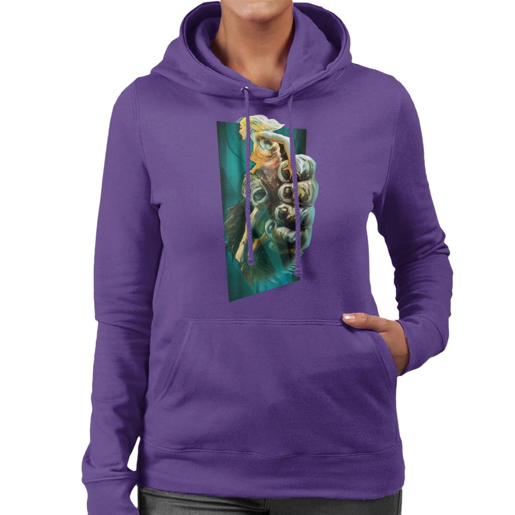 King Kong Holding Ann Darrow Women's Hooded Sweatshirt-ALL + EVERY