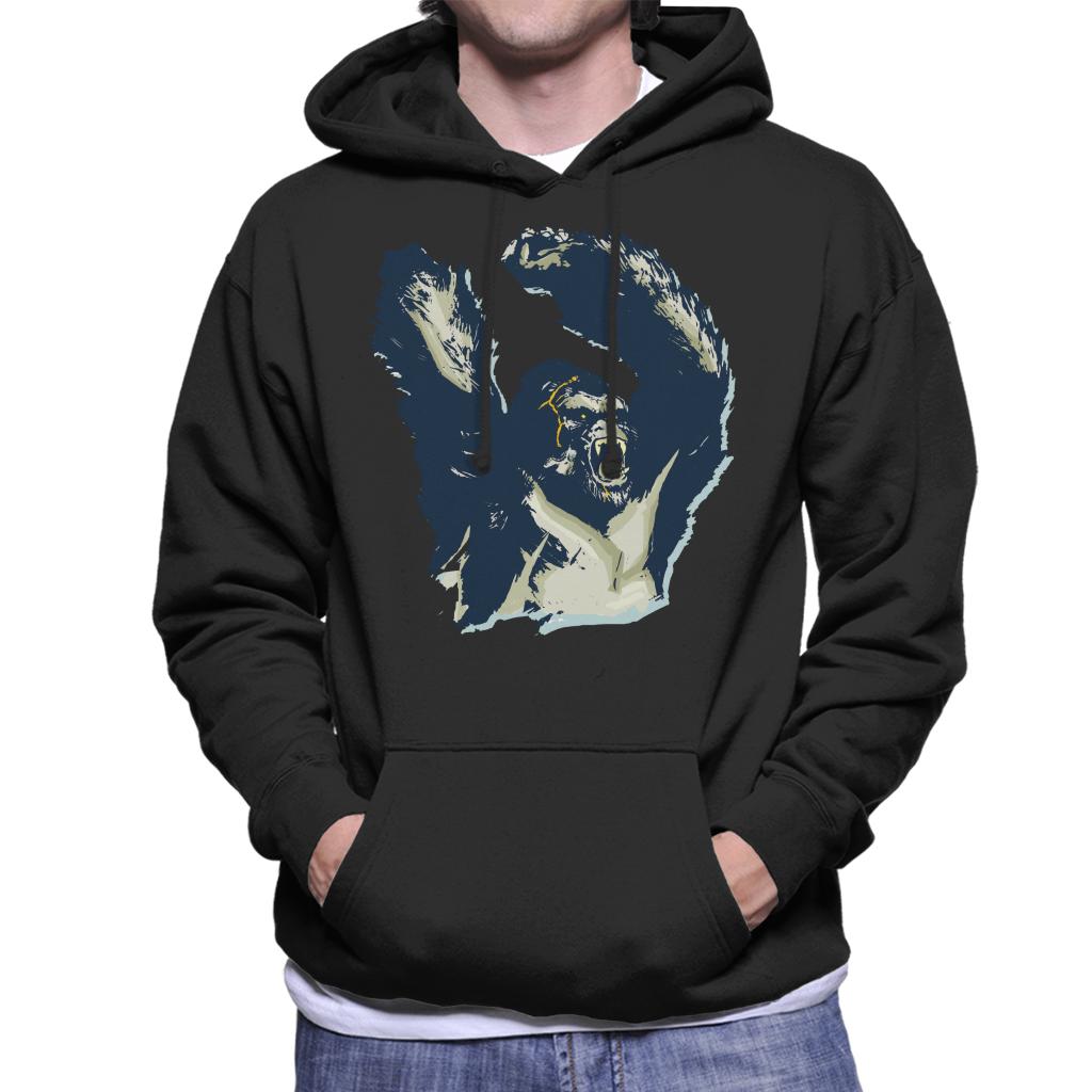 King Kong Arms Up Rage Men's Hooded Sweatshirt-ALL + EVERY