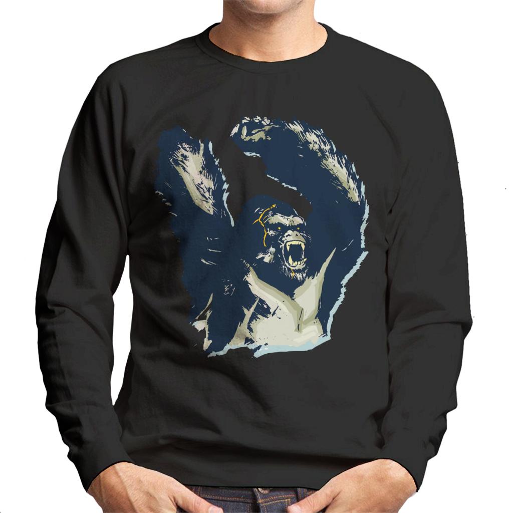 King Kong Arms Up Rage Men's Sweatshirt-ALL + EVERY