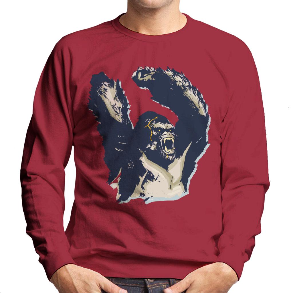 King Kong Arms Up Rage Men's Sweatshirt-ALL + EVERY