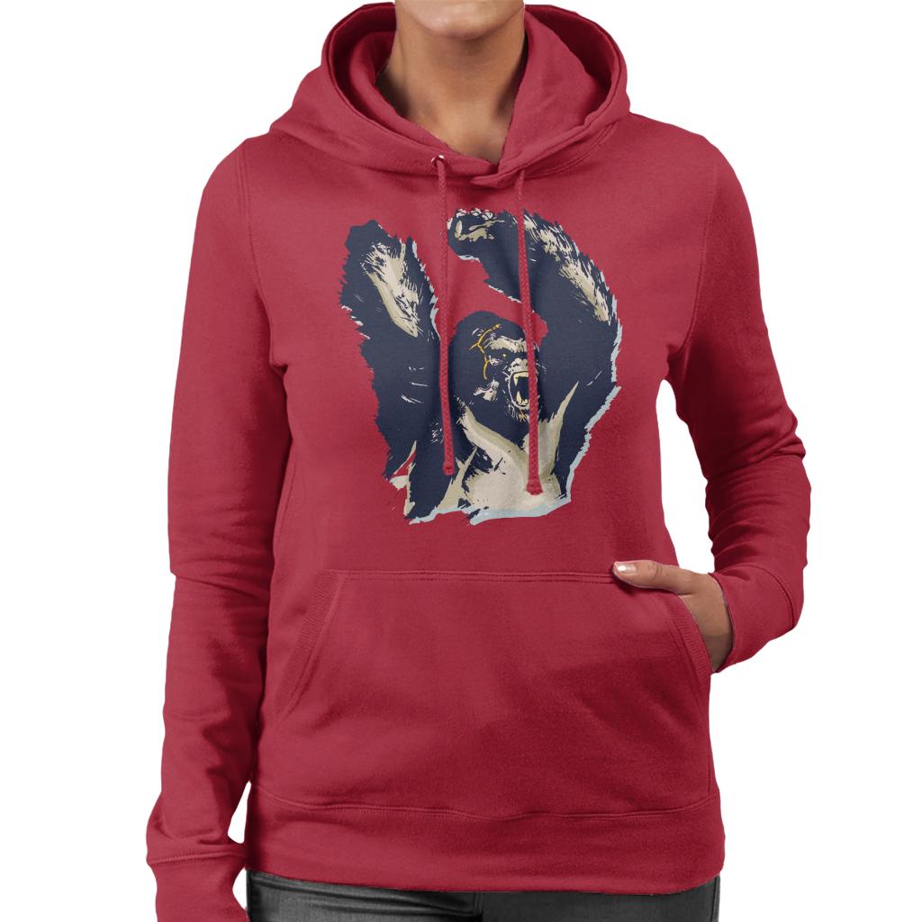 King Kong Arms Up Rage Women's Hooded Sweatshirt-ALL + EVERY