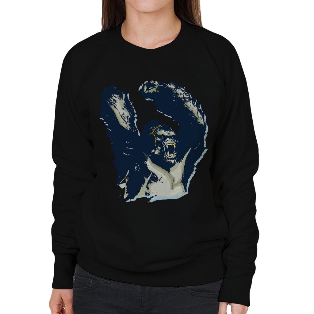 King Kong Arms Up Rage Women's Sweatshirt-ALL + EVERY