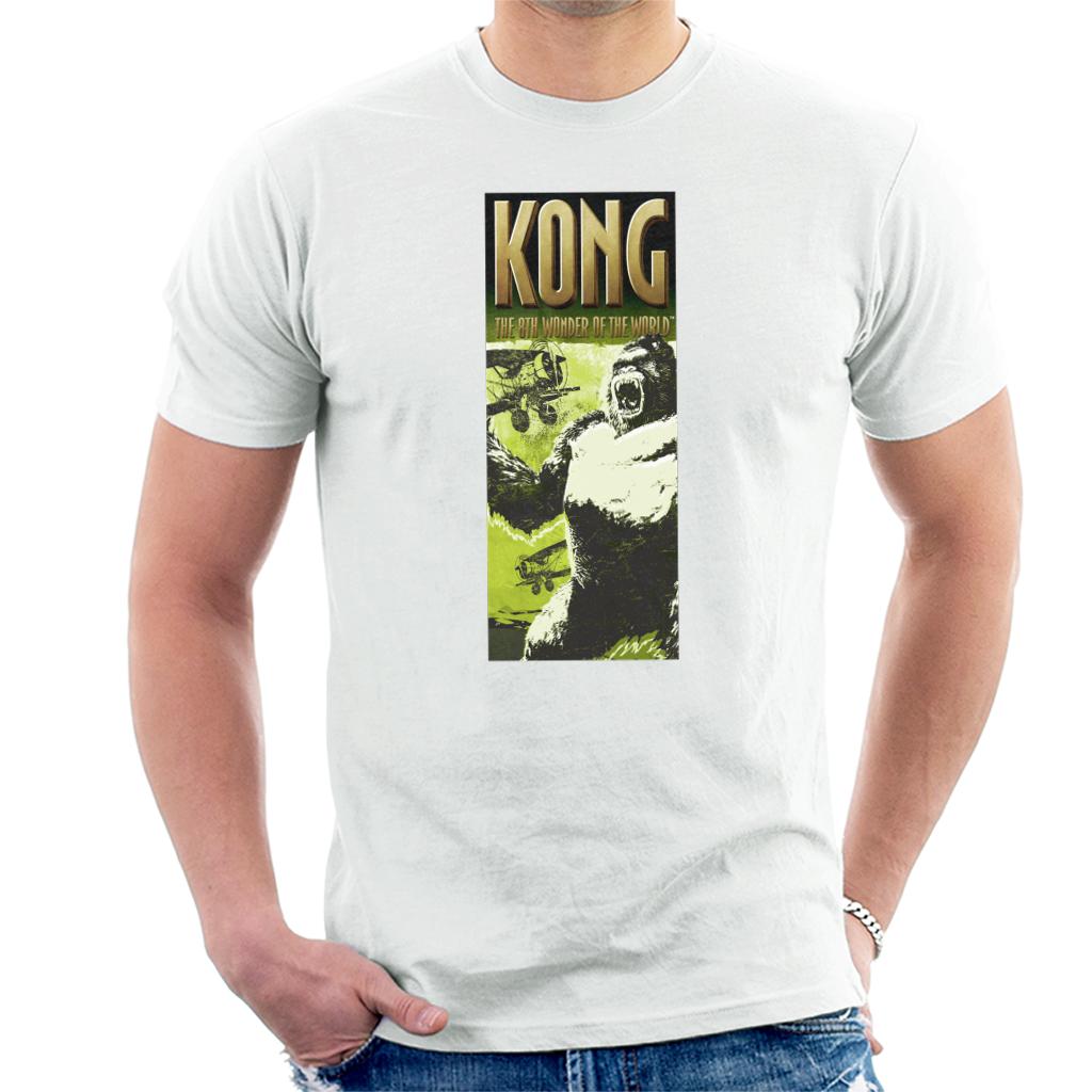 King Kong Being Swarmed By Biplanes The 8th Wonder Of The World Men's T-Shirt-ALL + EVERY